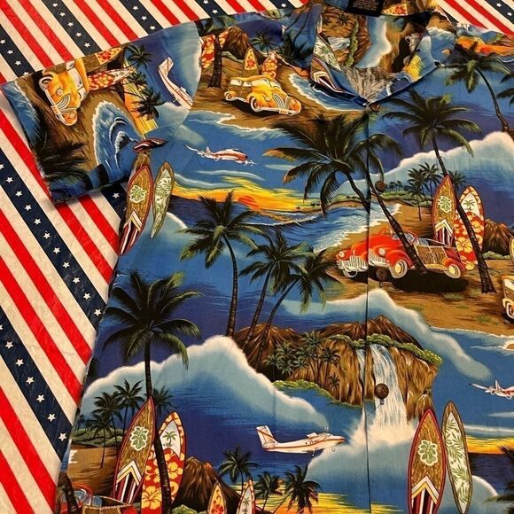 Royal Creations Hawaiian Aloha Button Down Shirt - Picture 8 of 16